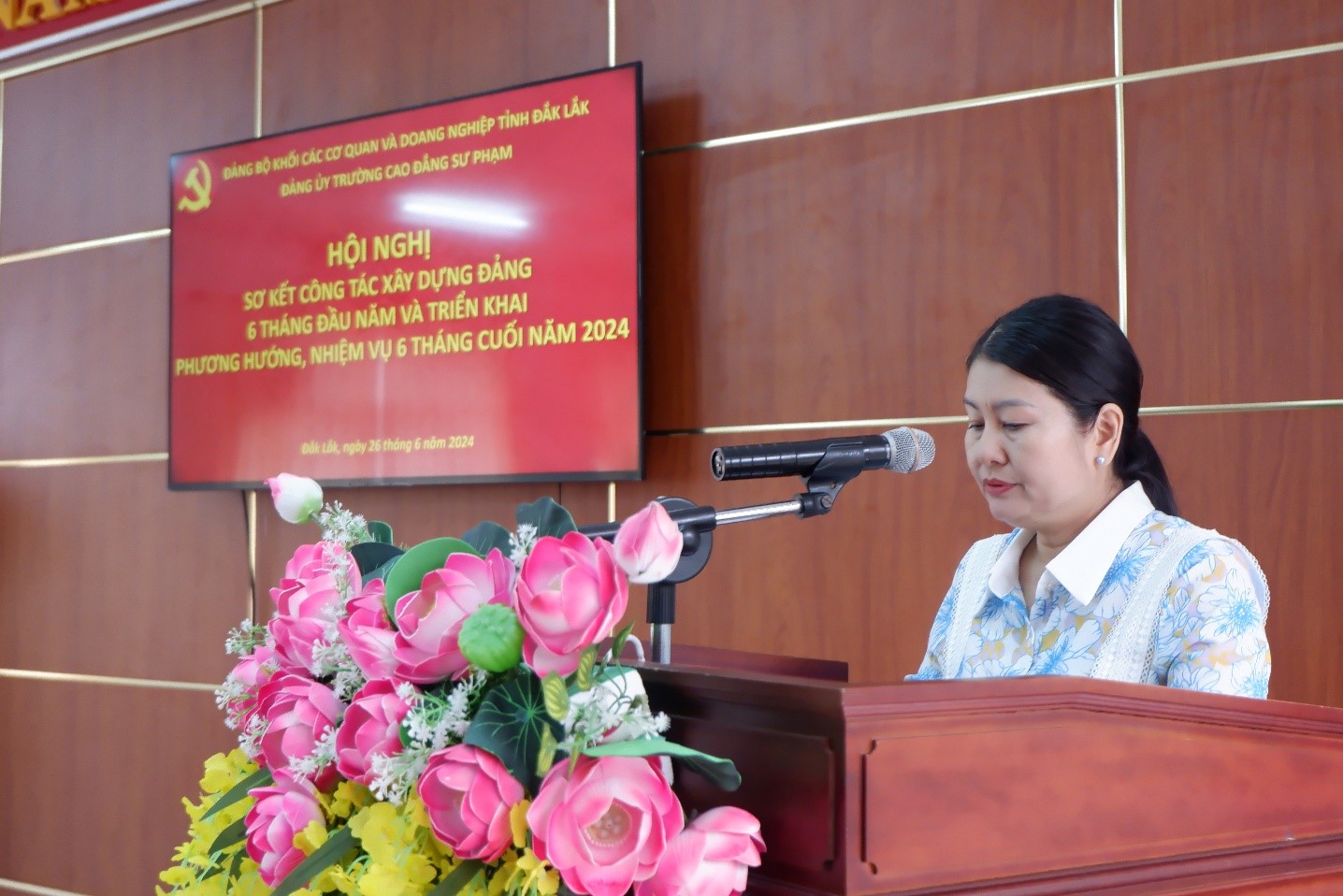 Hội nghị sơ kết công tác xây dựng Đảng 6 tháng đầu năm và phương hướng, nhiệm vụ 6 tháng cuối năm 2024